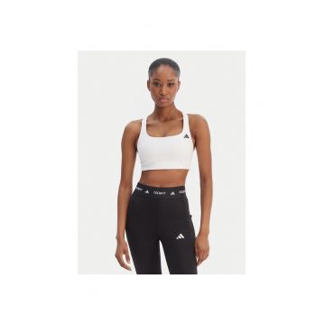 Bustiera sport dama -  alb - poliester reciclat