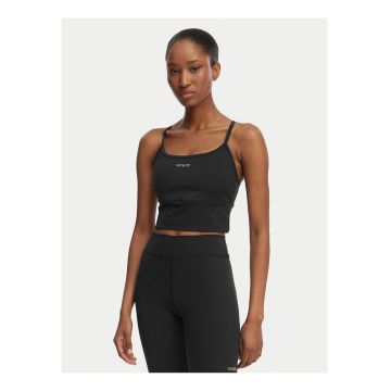 Bustiera sport Dama -  negru - material elastic - cupe intarite -
