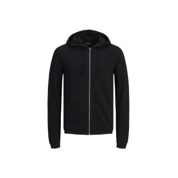 Hanorac JACK &JONES Hill Knit - 12190154-Black 16540 - Negru