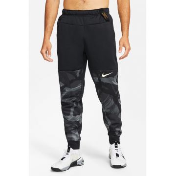 Pantaloni cu snur interior - pentru fitness - Negru/Gri carbune