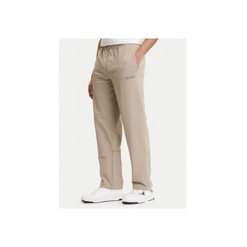 Pantaloni sport barbati -  bumbac - bej - 95% bumbac - 5% elastan -