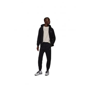 Pantaloni sport barbati -  Fleece - Negru -