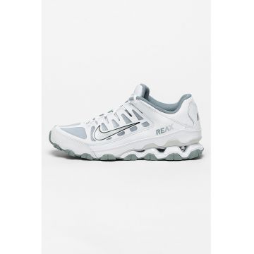 Pantofi Reax 8 TR cu insertii de piele pentru fitness - Alb/Gri cenusiu