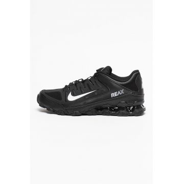 Pantofi Reax 8 TR cu insertii de piele pentru fitness - Negru/Alb optic