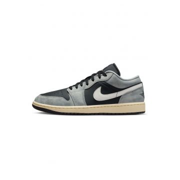 Pantofi sport  Air Jordan 1 Low - alb - piele - Gri