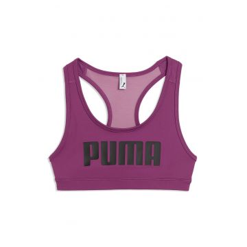 Sutien sport cu logo - Negru/Violet