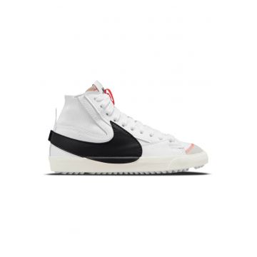 Tenisi de piele si material textil Blazer Mid' 77 - Alb