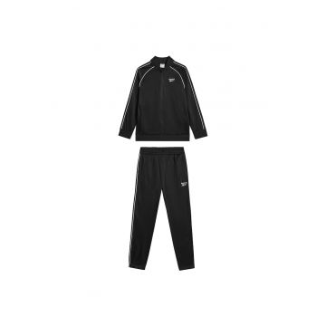 Treninguri lifestyle copii -  fermoar - poliester - Negru