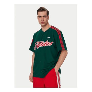Tricou barbati -  verde reciclat - Rosu/Verde