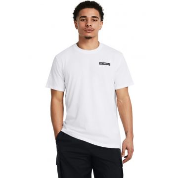 Tricou cu decolteu la baza gatului Heavyweight - Alb optic