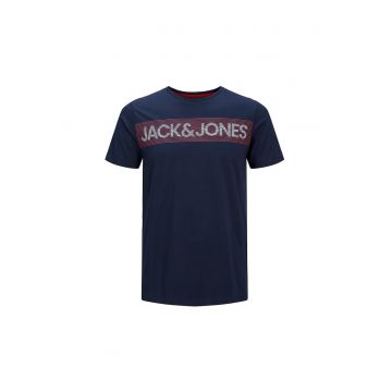Tricou JACK &JONES Corp Logo - 12151955-Navy Blazer Play-3 16583 - Albastru inchis