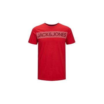 Tricou JACK &JONES Corp Logo - 12151955-True Red Play-3 16573 - Rosu