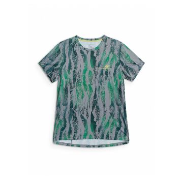 Tricou pentru ciclism  uscare rapida - verde/gri - poliester - Verde/Gri