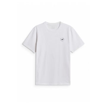 Tricou relaxat barbati  alb - bumbac - Alb