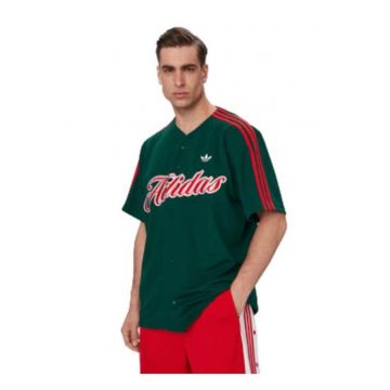 Tricou sport barbati -  verde si rosu - poliester reciclat