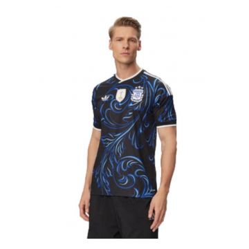 Tricou sportiv barbati -  negru/albastru - slim fit - tehnologie ClimaCool