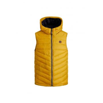 Vesta JACK &JONES Hero - 12211789-Harvest Gold CONTRAST ZIP 15151 - Galben